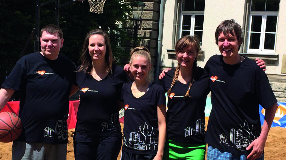 Team WbG beim 5. Beachbasketball in Plauen