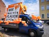 Plauener Spitzenfest 2019 Festwagen der Wbg